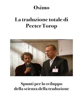 cover image of La traduzione totale di Peeter Torop